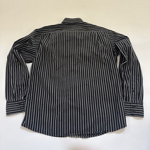Vintage Faconnable Dress Shirt Size Medium Striped Business Casual - Picture 5 of 9
